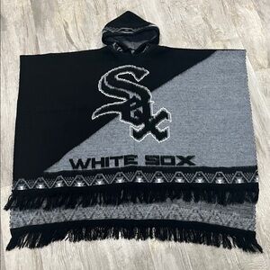 Chicago White Sox 🧦 Hooded Poncho wool tejido Ruminahui made in Ecuador 🇪🇨